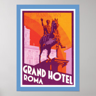 Poster Grand Hotel Roma