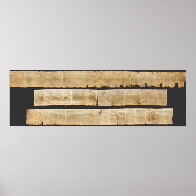 Poster Grand Isaïe Défilement Mer Morte Défilés 1QIsaa (Devant)