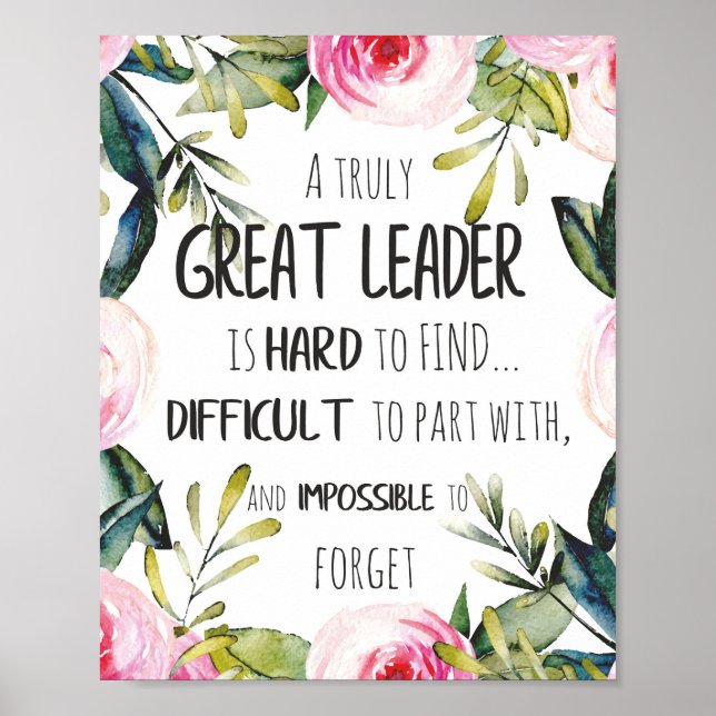 Poster Grand leader Cadeau grand leader liberté buts puis (Devant)