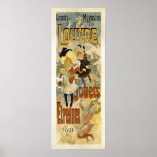 Poster Grand Magasin Louvre Jouets Publicité française Vi