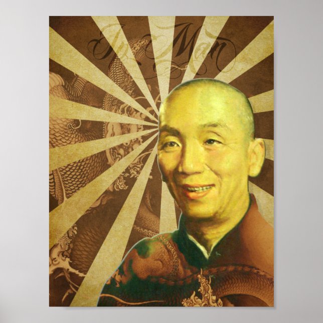 Poster Grand Maître "Ip Man" Wing Chun - Kung Fu (Devant)