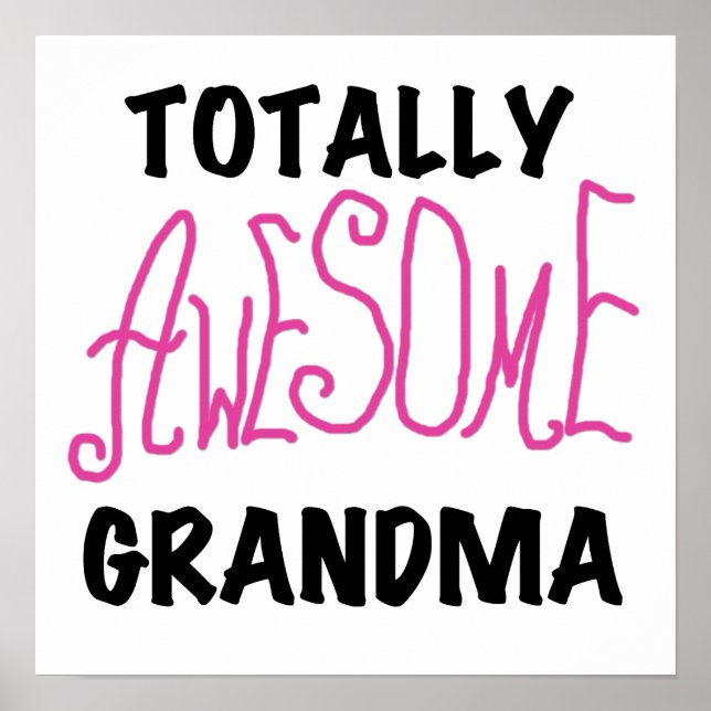 Poster Grand-maman totalement impressionnante - T-shirts  (Devant)