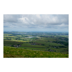 Poster Grand Manchester vu de Blackstone Edge