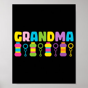 Poster Grand-mère Bubble Fête d'anniversaire Enfants Bull
