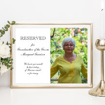 Grand-mère de Groom Photo Mariage du siège commémo