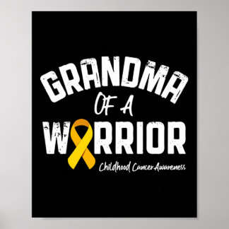 Poster Grand-Mère D'Un Guerrier Gi De Sensibilisation Au
