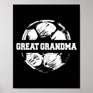 Poster Grand-mère footballeuse Grand-mère footballeuse Ll