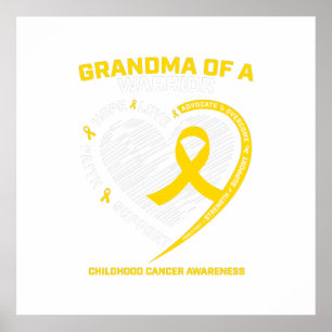 Poster Grand-mère Grandson Petite-fille Cadeau pour enfan