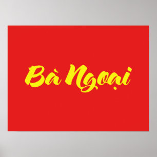 Poster Grand-mère vietnamienne (maternelle) - Bà Ngotchi