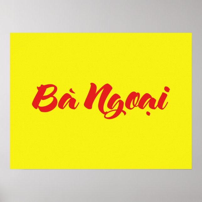 Poster Grand-mère vietnamienne (maternelle) - Bà Ngotchi (Devant)