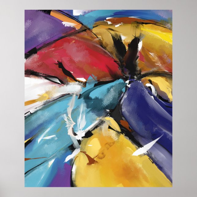 Poster Grand Modèle 1510 "L'Aigle et les Colombes" (Devant)