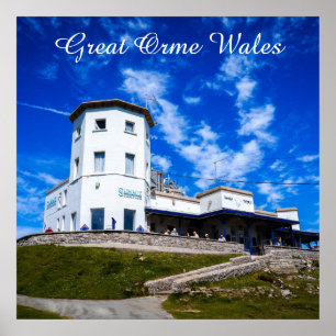 Poster Grand Orme pays de Galles.
