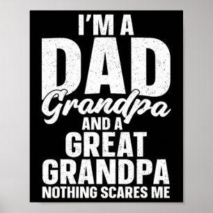 Poster Grand-Père Art Pour Grand-Père Hommes Grandp