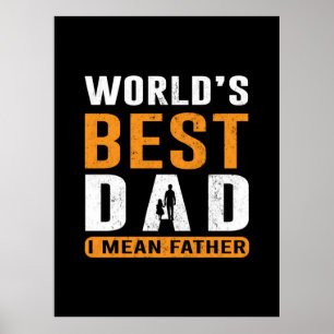 Poster Grand-père Cadeau   Je Veux Dire Père