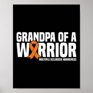 Poster Grand-Père D'Un Guerrier Mme Sclérose En Plaques
