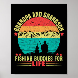 Poster Grand-Père Et Grand-Fils Épouses De Pêche À Vie 1