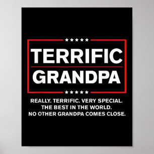 Poster Grand-père formidable - Drôle campagne Donald Trum