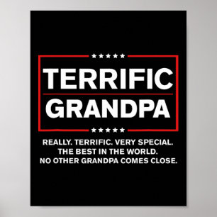 Poster Grand-père formidable - Drôle campagne Donald Trum