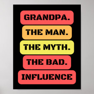 Poster grand-père l'homme le mythe la mauvaise influence