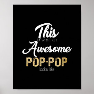 Poster grand-père pop pop extraordinaire