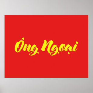 Poster Grand-père vietnamien (maternel) - Ông Ngobao