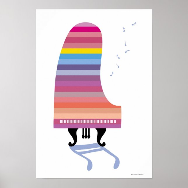 Poster Grand piano du Colorful (Devant)