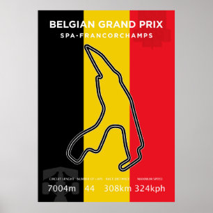 Poster Grand Prix de Belgique