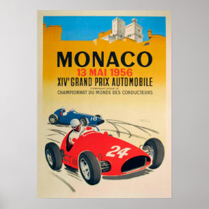 Poster Grand Prix de Monaco 1956
