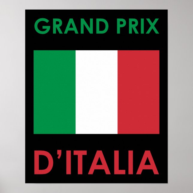 Poster Grand Prix d'Italie (Devant)