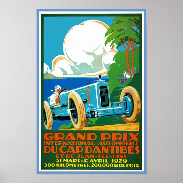 Poster Grand Prix du Casquette d'Antibes (Devant)
