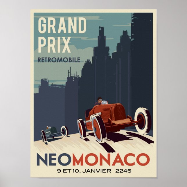 Poster Grand Prix Retromobile (Devant)