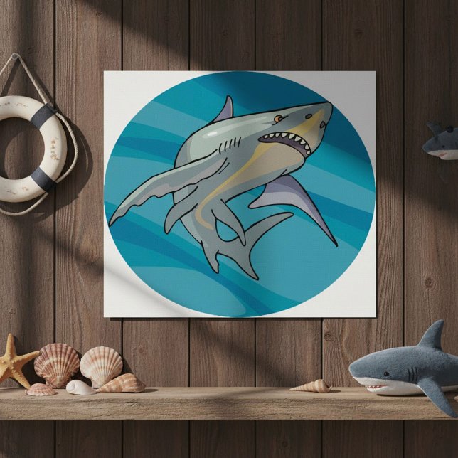 Poster Grand requin blanc (Créateur téléchargé)