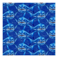 Grand requin blanc affamé