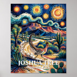 Poster Grand Roadrunner de Joshua Tree Nuit Van Gogh Pers