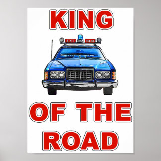Poster Grand Roi Bleu de la Route #1