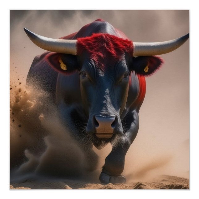 Poster grand taureau (Devant)