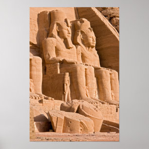 Poster Grand Temple d'Abu Simbel - Ramsès II - Égypte