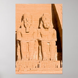 Poster Grand Temple d'Abu Simbel - Ramsès II - Égypte