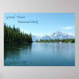 Poster Grand Teton, États-Unis, Wyoming National Park