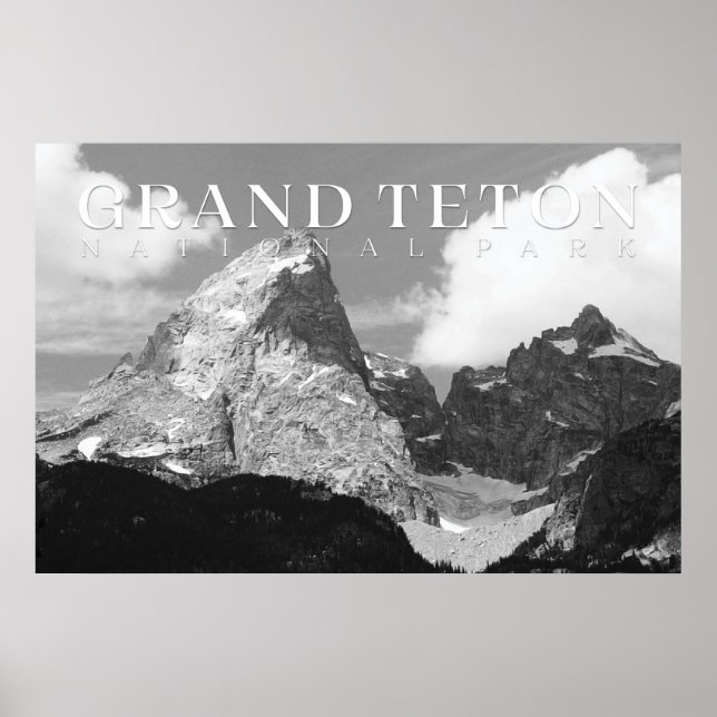 Poster Grand Teton, Parc National Imprimer (Devant)
