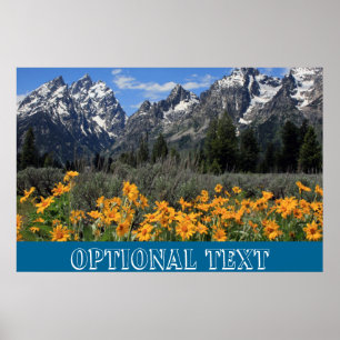 Poster Grand Teton Springtime Souvenir Photo