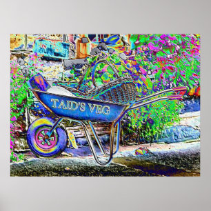 POSTER GRANDAD'S WHEELBARROW