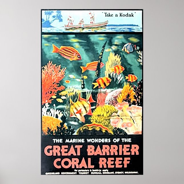 Poster Grande barrière de corail (Devant)