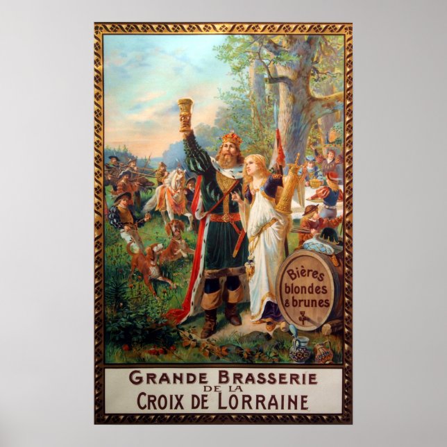 Poster Grande Brasserie vintage (Devant)