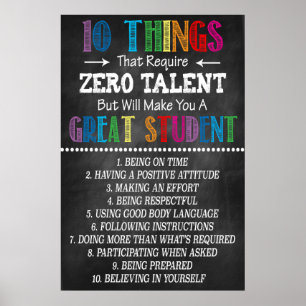 Poster Grande classe étudiante Imprimable