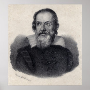 Poster Grande copie d'art de Galileo Galilei