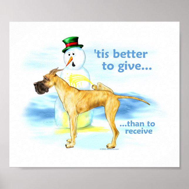 Poster Grande Dane BTG Brindle (Devant)