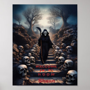 Poster Grande Faucheuse Bienvenue Dans Ma Chambre Personn