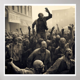 Poster Grande insurrection zombie (L'ère de la dépression