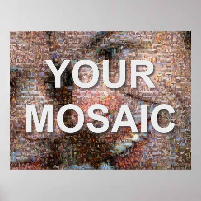 Poster Grande mosaïque (paysage) (Devant)